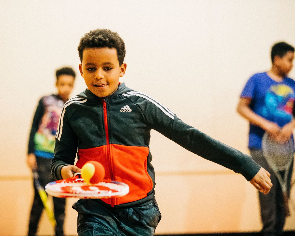 TennisAlberta's tweet photo. Edmonton kids have started a life-long love of Tennis through the [@edmontonjuniortennis] partnership with the Boys and Girls Club. Read more >>  https://t.co/jh6nCKdVNa

#ejts #rogersrookie #TennisEdmonton #tennis4life https://t.co/3Mes77PSnM