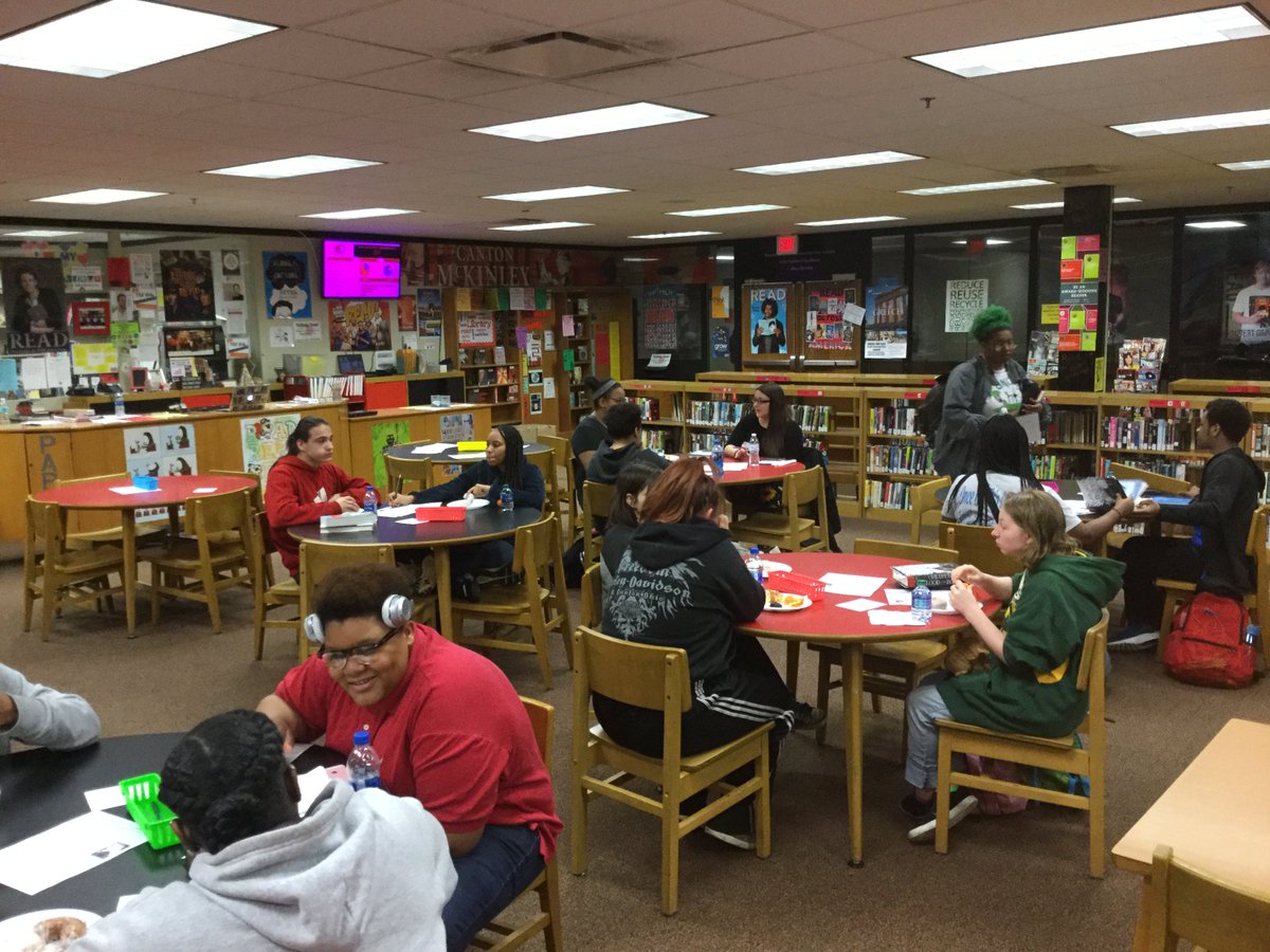 McKMediaCenter's tweet photo. Had a great @ProjectLITComm discussion this week with Children of Blood and Bone!  @tomi_adeyemi https://t.co/60rZU5HyDK