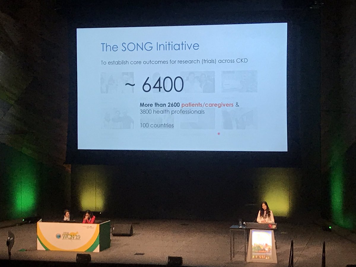 song_initiative's tweet photo. We have engaged over 2600 #patients and #caregivers and more than 3800 health professionals from over 100 countries in developing our #CoreOutcome sets #patientinvolvement #ISNWCN #isnwcn2019 @allisontong1 https://t.co/x0MJxKaxuN