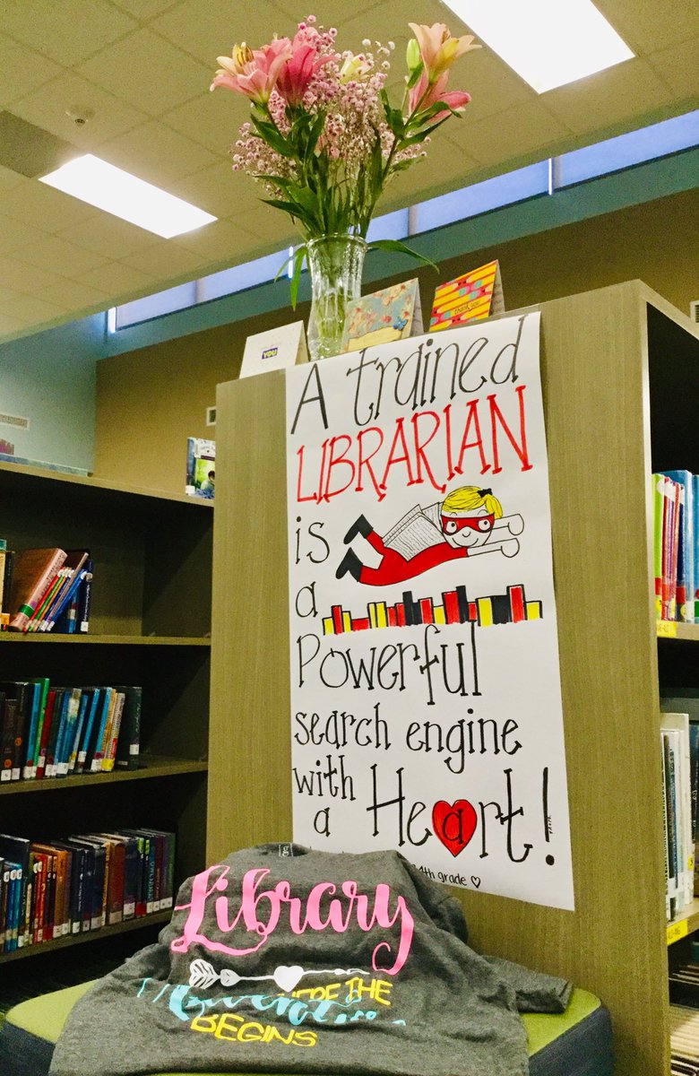 Thank you to everyone at ⁦<a href="/CimarronElem/">Cimarron Cheetahs</a>⁩!! I have felt so loved and appreciated this week with your kindness, gifts and notes. It was an amazing School Librarians Week! #cecheetahs