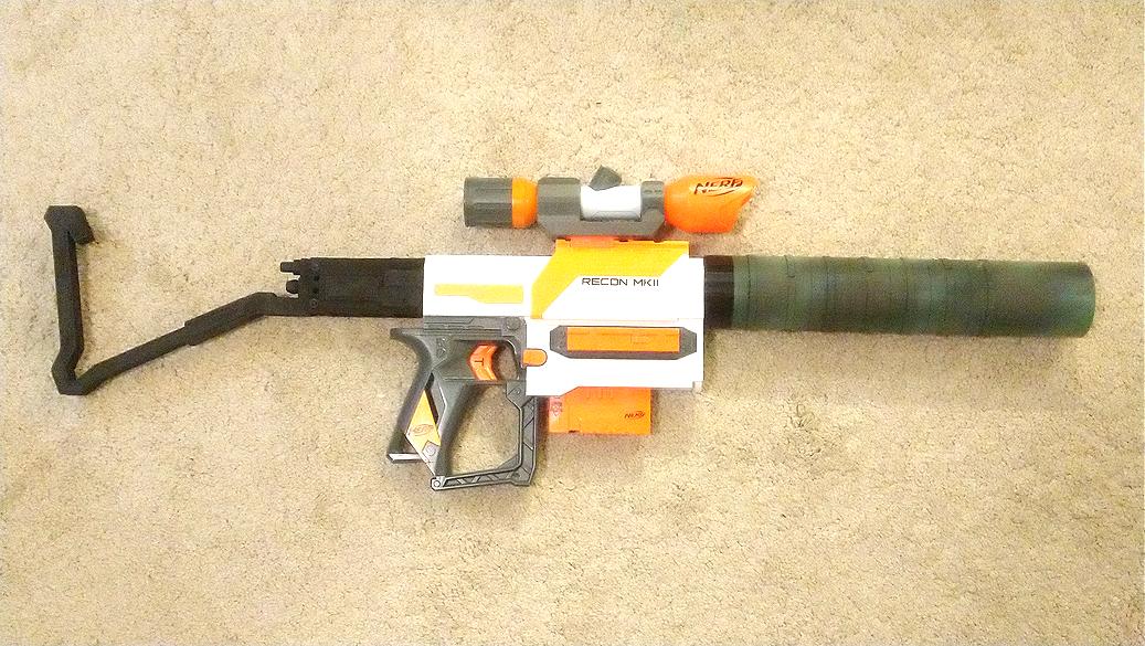 Blasters3D's tweet photo. Semi-Auto Sniper added to our Blasters Showroom. https://t.co/hykbRqCiPZ Yes, you can build this Fortnite inspired blaster out of a Nerf Recon and Blasters3D parts. #Modulus #NerfMod #NerfGun #Blasters3D #AirPower3D #3DP #NerfBlaster #NerfToy #NerfWars https://t.co/c4NafBIlKR