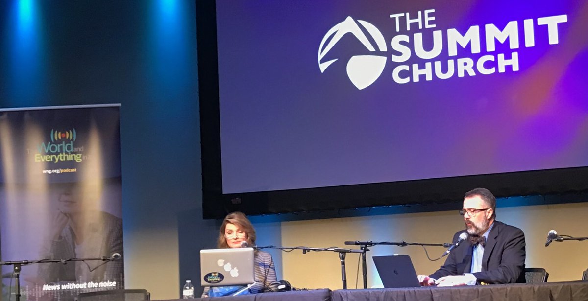 Brooke_Medina_'s tweet photo. Enjoying a live recording of @TWERadio here at @SummitRDU! @ReichardWorld and @NickEicher are some of my favorite news voices – and now faces – to hear and see. #TWELive https://t.co/tyJFTXgye3