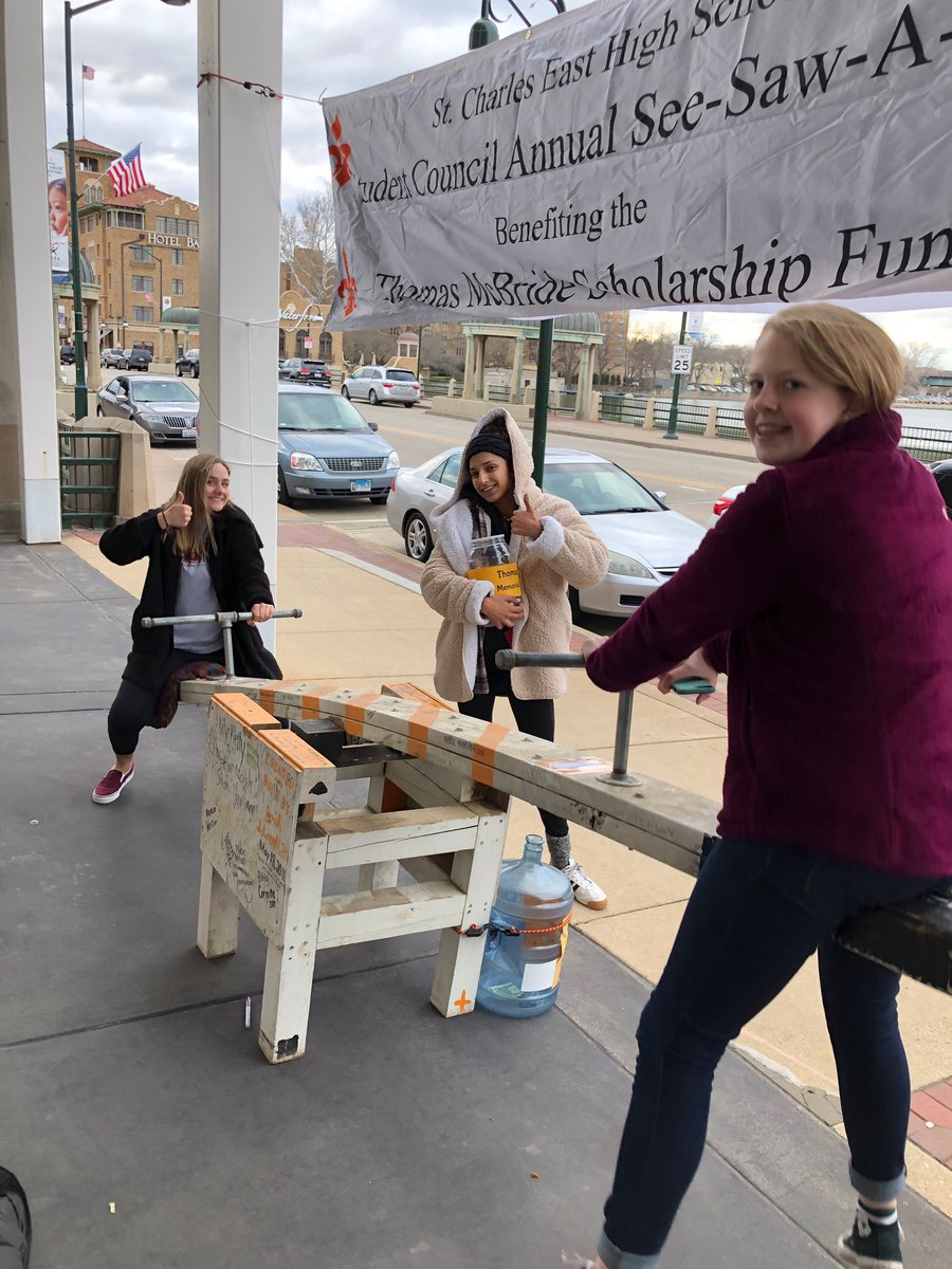⚜️See Saw a Thon!  Only 24 hours to go!! ⚜️Stop by BMO Harris bank to say Hi and donate! ⚜️<a href="/STCELinde/">Erin Linde</a> <a href="/StCharlesEast/">St. Charles East HS</a> <a href="/StCharlesD303/">School District 303</a>