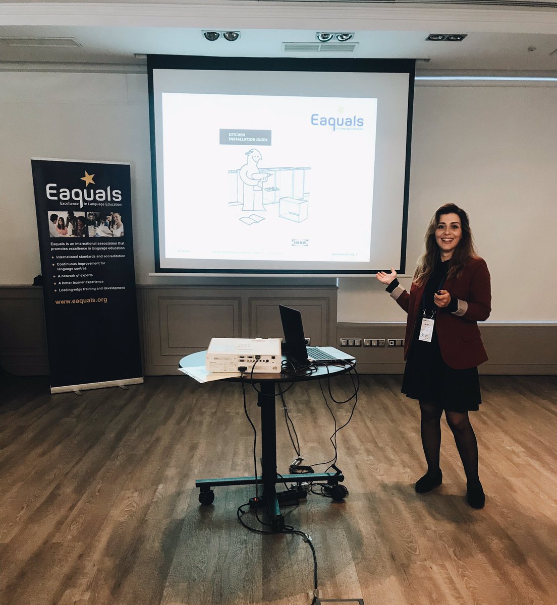 MrsIsovic's tweet photo. Somebody has just nailed another presentation! @Eaquals #eaquals19madrid https://t.co/0d2k1Wsu4m