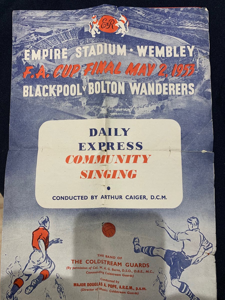 chris_hearld's tweet photo. So Mrs Hearld says “just found this, is it of any interest”. It’s not like much happened in that game. @OfficialBWFC @BlackpoolFC #matthewsfinal https://t.co/rjahXz8562