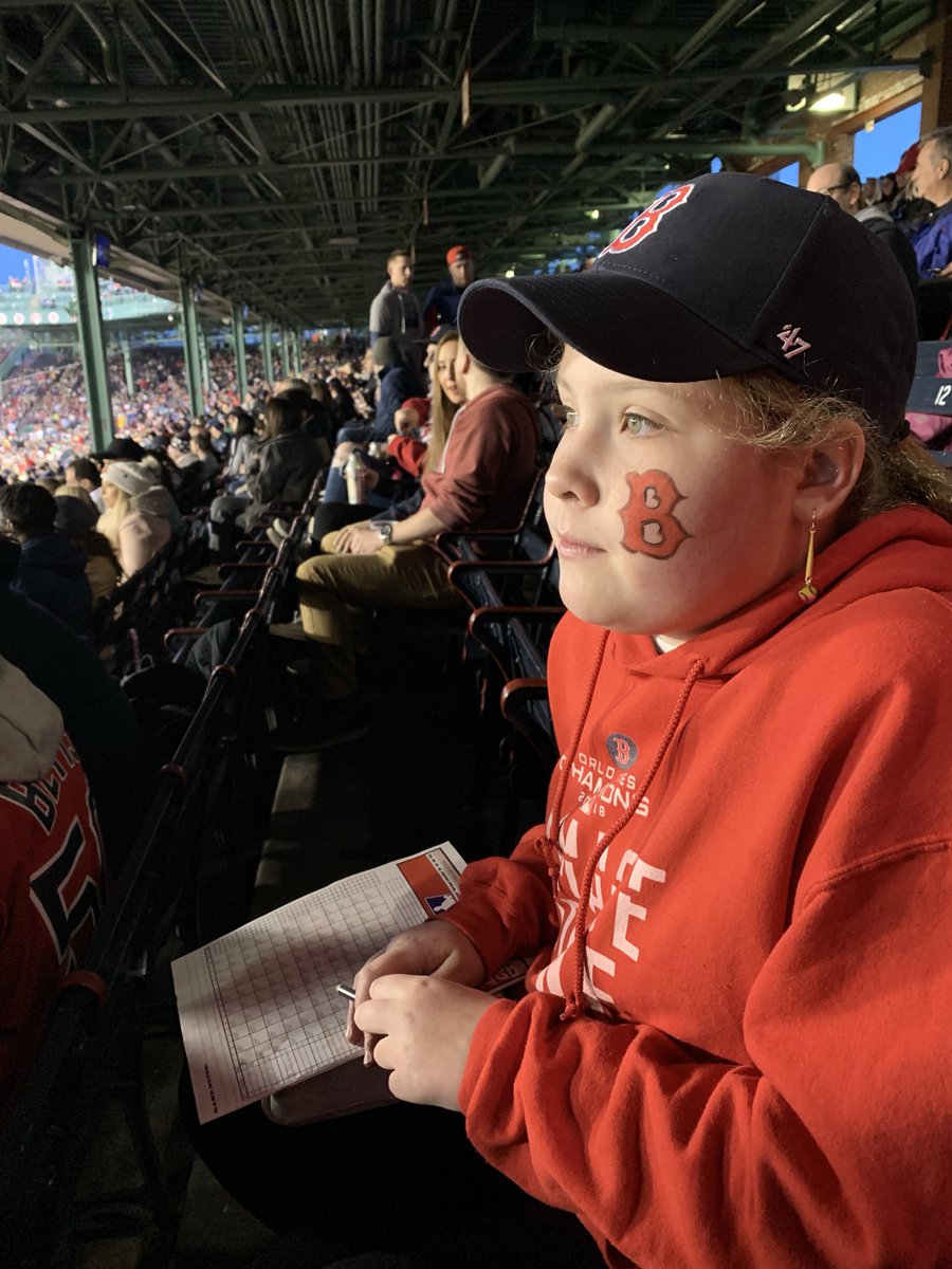 GlobeJenPeter's tweet photo. #myboy #mygirl #myfenway https://t.co/pJ18BbvyrJ