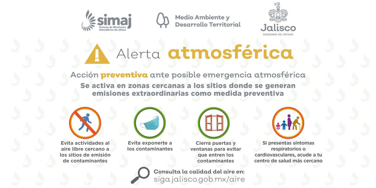 PC_UdeG's tweet photo. Ante la alerta atmosférica  sigue  estas recomendaciones @CGSU_UdeG @AlbCastellanos @DiegoRuiz78 https://t.co/ibHBNo3hCe