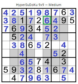 csejairoalberto's tweet photo. @iSolvePuzzles #HyperSuDoKu9x9Solution #HyperSuDoKu @crucigramese  @SudokuTricks #GimnasiaMental #ThreeStepsSolution @genteconvos @zonadegenios #Sudoku #April112019 #FelizViernes #HappyFriday @puzzler_no1 @acertijosymas @MathBeforeBed @MrOrr_geek 

Yes, I can.

Solución en tres pasos: https://t.co/RdLlCqj8p0
