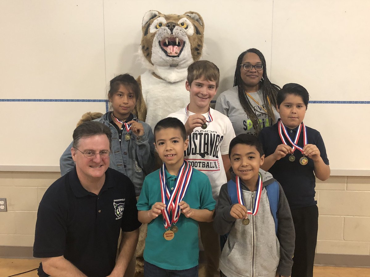 ShadowGlenES's tweet photo. Congratulations to @WaltonManorISD and his fantastic artists! They all received the highest rating of 3 at the Texas Elementary Art Meet! In addition, two students were awarded medals for placing at the top of TEAM! Way to go, Bobcats! #GrowWithTheGlen #DestinationManor https://t.co/0J9wkbZyiR