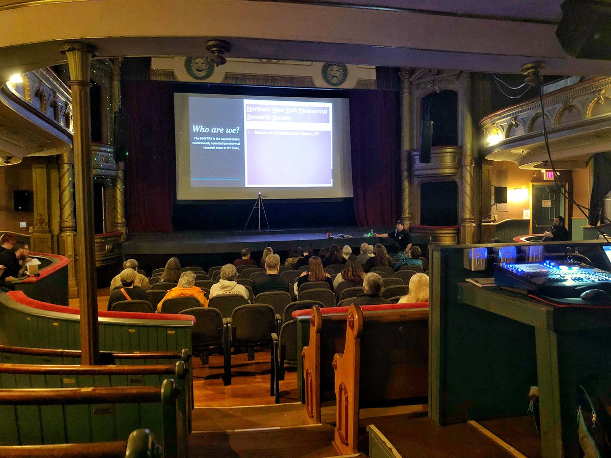 nnyprs's tweet photo. Pre-investigation briefing is underway led by NNYPRS team leader &amp; founder Merrill McKee. #evaexperience #cohoesmusichall https://t.co/Dd7K93aRdL