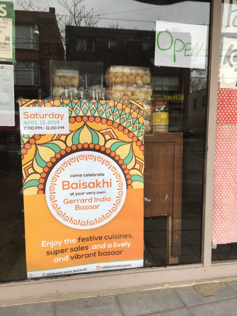 Thank you to every single one of our BIA Members for helping to spread the word of our Baisakhi celebration happening tomorrow!! instagram.com/p/BwKucRGhZ_9/… **Please** use hashtag #gerrardindiabazaar & #gerrardstreeteast for Twitter & Instagram. See you tomorrow!