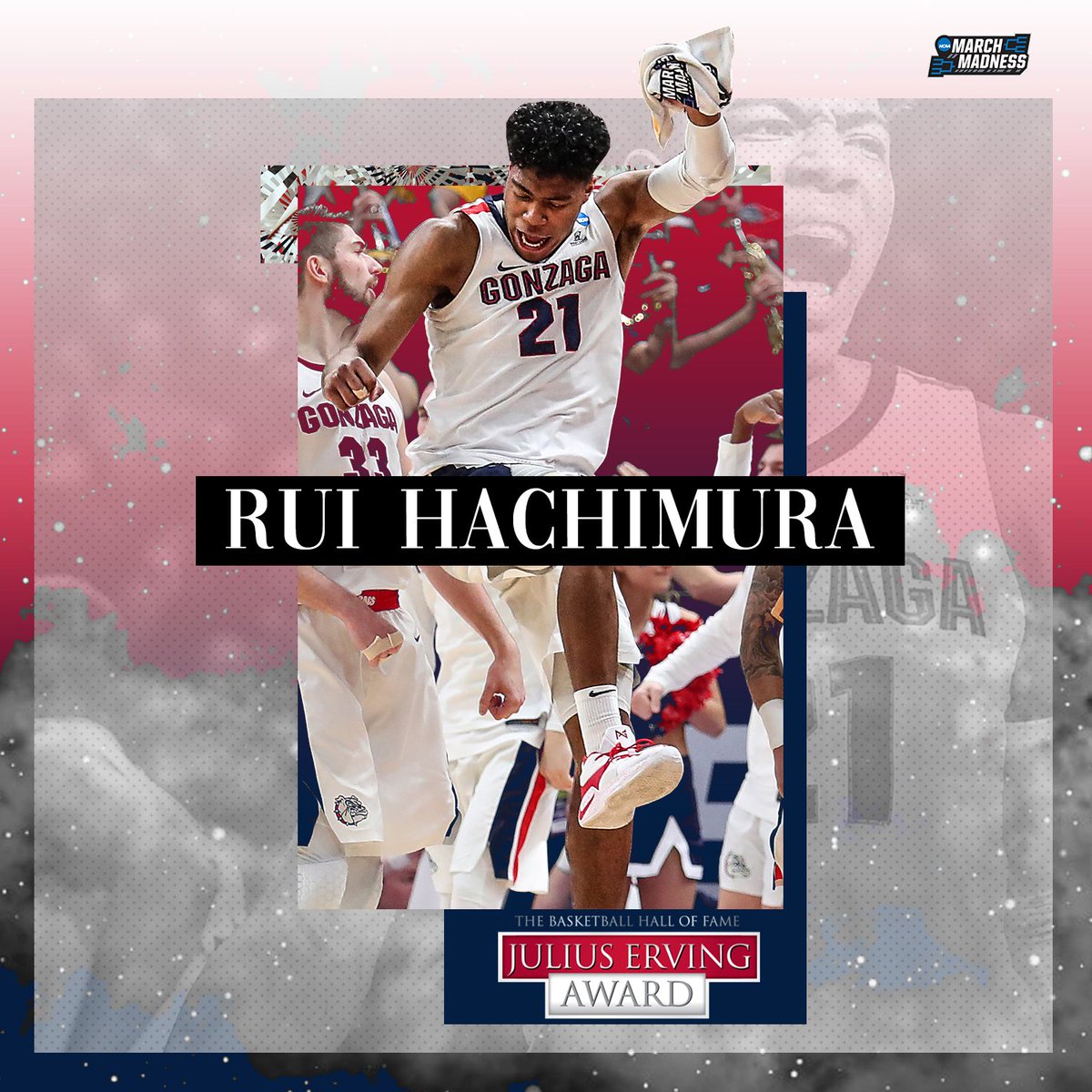 Rui Hachimura is the top small forward in the country! 

Congrats to the Gonzaga junior on taking home the #ErvingAward! 🏆