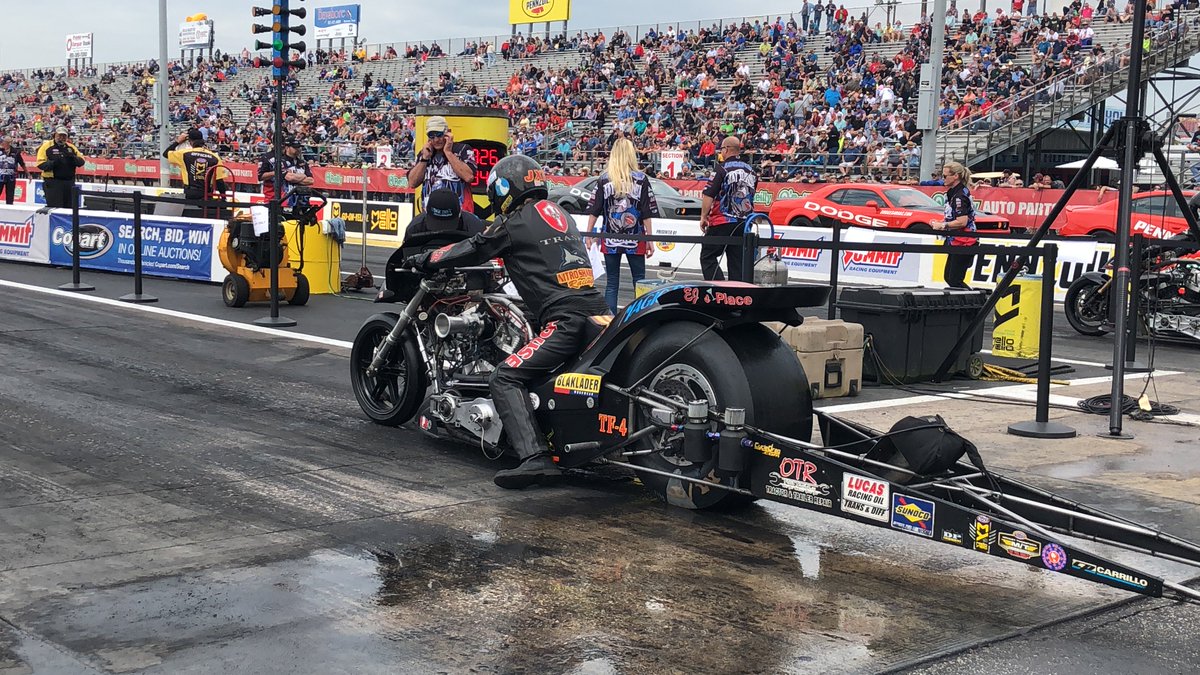 With a 6.376, 222.11, Rickey House is currently qualified No. 4 in Top Fuel Harley. #NHRA <a href="/MagicDryUS/">Magic Dry US</a> #SpringNats