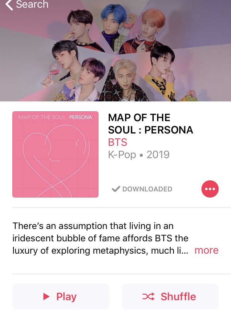 kimchigirl71's tweet photo. @BTS_twt Finally I can listen to the album! 
#PinkWithLove #PinkWithLuv https://t.co/yQv1Z9Wynb
