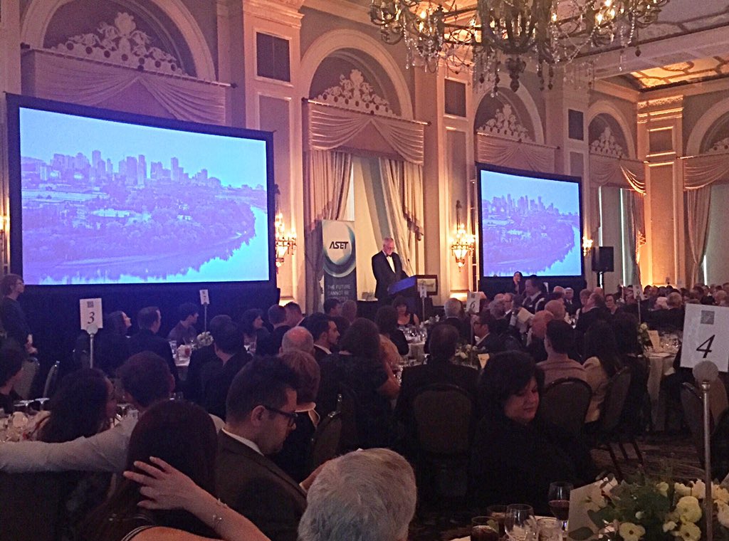 ASETMat's tweet image. Barry Cavanaugh, ASET’s CEO and General Counsel, speaking at the ASET President Reception. @ASETmembers