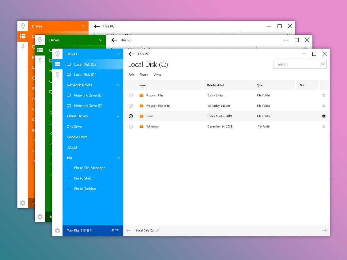 bradpower's tweet image. Here is a Windows File Explorer Light Mode Version with the option to colour code individual windows. #Windows10 #WindowsUI #TouchUI #Touch #TouchFriendly #UI #UIDesign #UXDesign #FileExplorer #Design #Redesign #DarkMode #DesignInsomnia