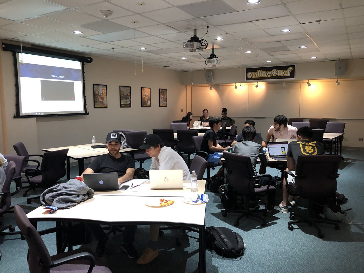 ucfmobile's tweet image. It’s @UCF’s turn! We have student groups working hard at the @modolabs #ideathon, turning campus ideas into a mobile app!