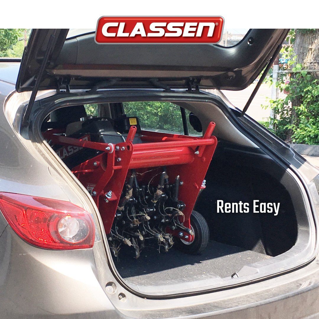 classenturfcare's tweet image. Renting an aerator this spring to get the lawn in shape? Look for one that rents easy - the Classen TA18. Compact size and user-friendly. #classenturfcare  #rentclassen #classenaerator 
ow.ly/T1fK50pSmTO