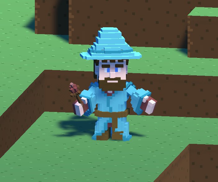 GameDevTravis's tweet image. You're a wizard Larry. Larry the townling is now a magical person. Will have to work on getting him animated in the scene. #voxel #gamedev #indiedev #madewithunity #Unity3D #wizard