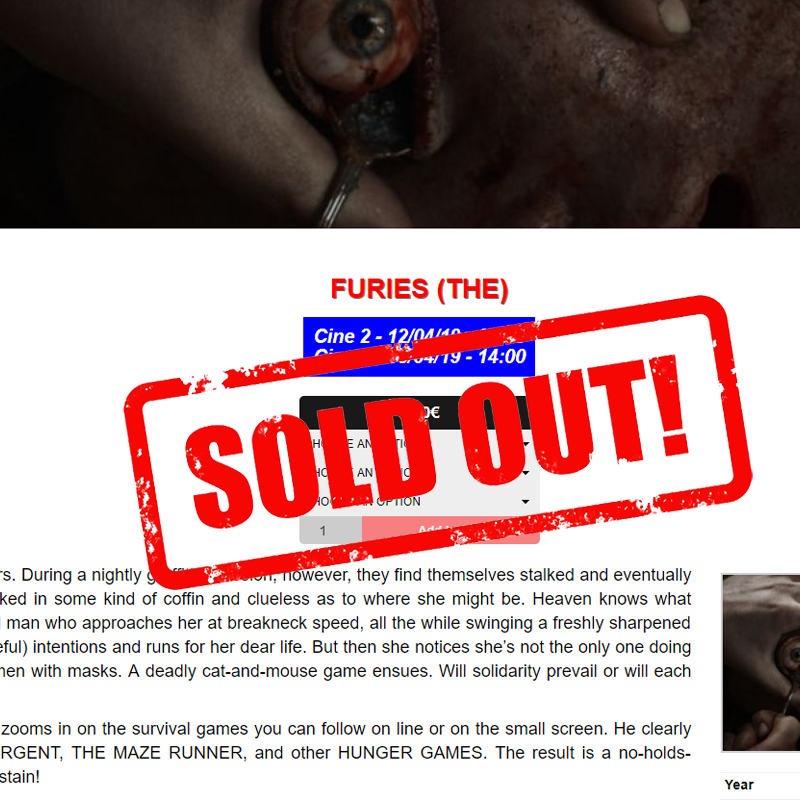 FilmDistillery's tweet image. The Furies has officially sold out all its screenings at the Brussels International Fantastic Film Fest!  ☠️🎬

Thank you for such an incredible reception!
#bifff #WorldPremiere