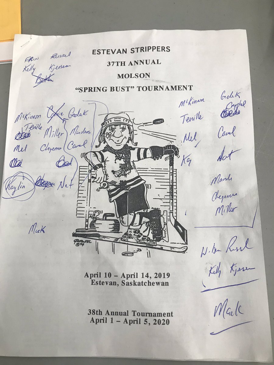 EstevanWildcats's tweet photo. It’s been a quiet Friday of the #Strippers ... needed some rest after a close game with #TeamCanada last night.  We will be cheering @AffinityPl and then early to bed as we play at noon tomorrow #lies #wiskey #makinglines https://t.co/GZLs0CTBJj