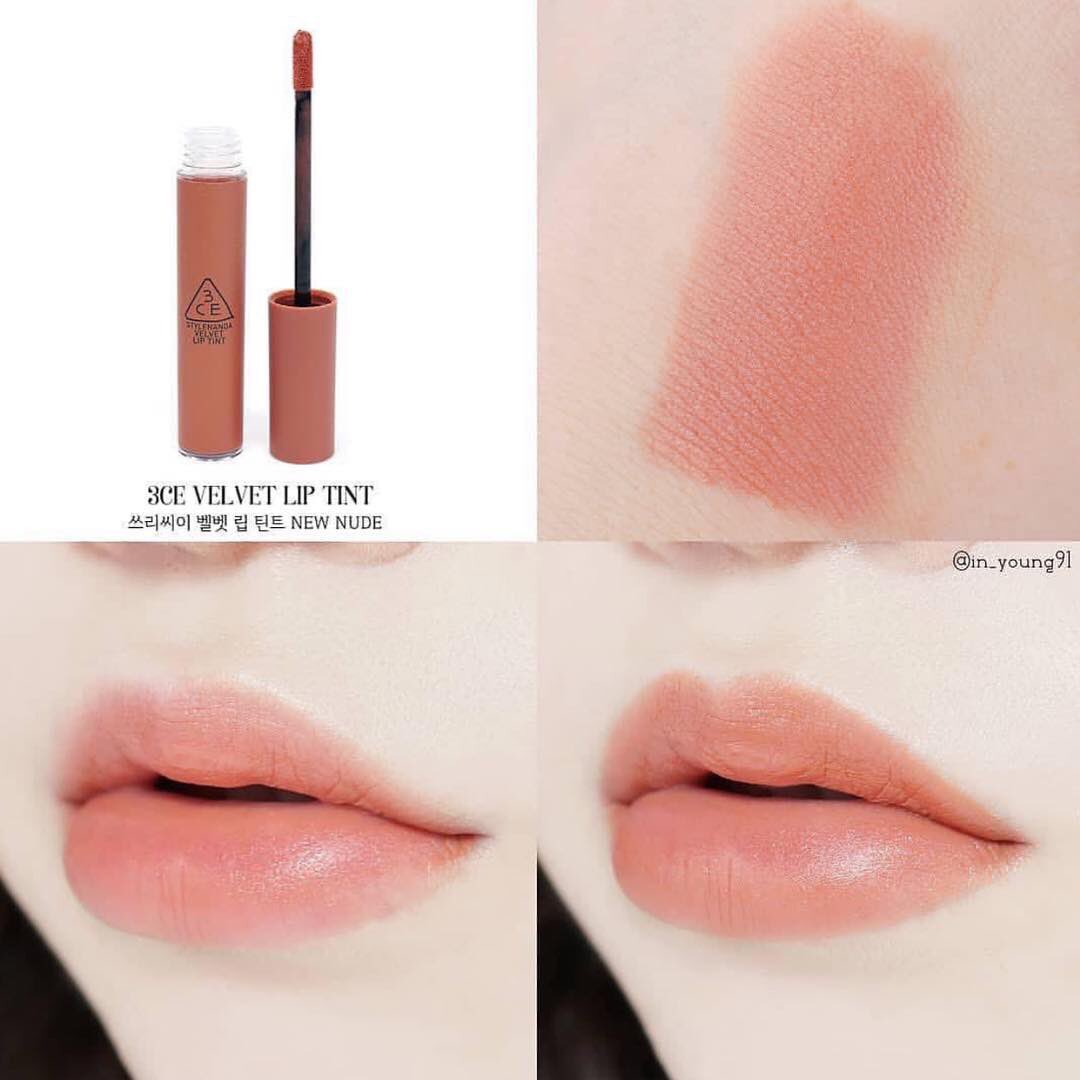 kimhanshops's tweet photo. 3ce velvet lip tint เนื้อลิปนุ่มลื่น เนื้อเวลเว็ท กลิ่นหอมมาก ที่สำคัญทาง่ายเกลี่ยง่าย ได้ลุค Matte บางเบา สีชัด คอนเฟิร์มความสีสวย สินค้าพร้อมส่ง ราคา490บาท มีให้เลือกทั้งหมด 4 เฉดสี Taupe,Goingright,Daffodil,New nude (ในวีดีโอสี Goingright) #HowToPerfect #3CE #3CEvelvetliptint https://t.co/8OXcpfYlGi