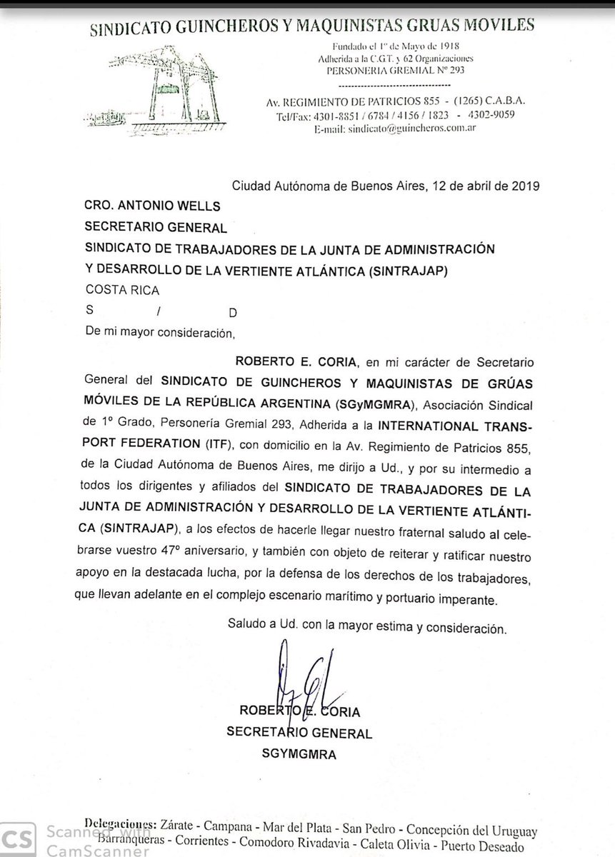 Sindicato Guincheros tweet media