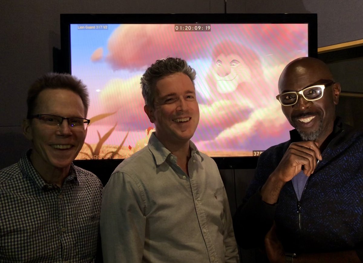 Yahoo! So great to #mufasa it up on  #thelionguard today! Thanks, <a href="/FordRiley/">Ford Riley</a> , #kellyward and the good folks of <a href="/Disney/">Disney</a> ! #LionKing #Disney