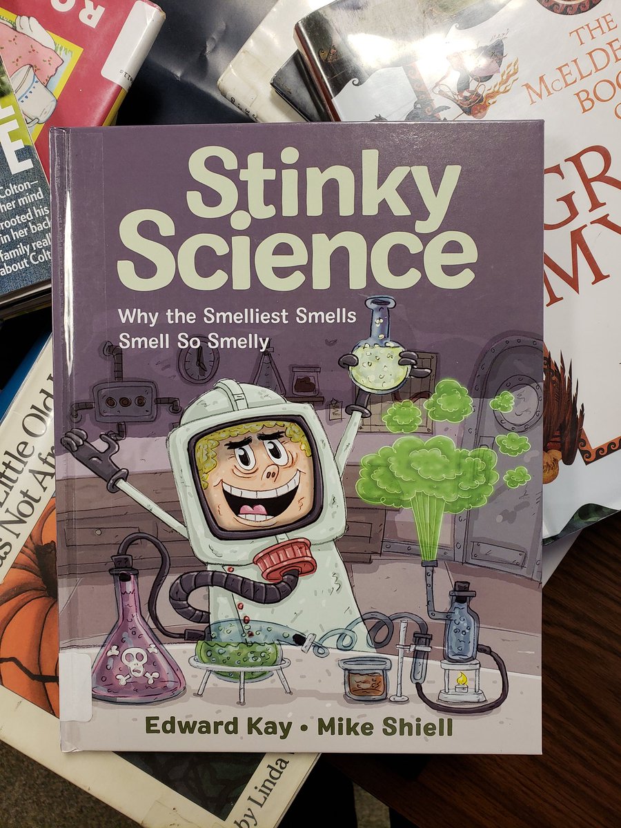 Salticidae's tweet photo. Checking in the new books at the library today, I and thought of @glasspetalsmoke when I scanned this one. Smell and science! #stinkyscience https://t.co/xpX9eLzStm
