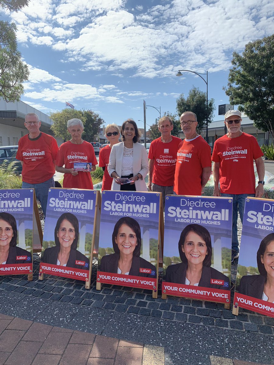 Labor4Hughes's tweet photo. At Engadine shopping centre on a beautiful day. Focusing this morning on Labor’s $2.3 billion cancer care policy. https://t.co/jKcHGeRGiL
