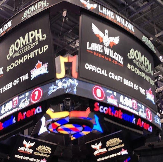 Just a little message at the game #oomphitup #lakewilcoxbrewing #goodbeerawaitsyou #stickittotheordinary bit.ly/2IdvTUx