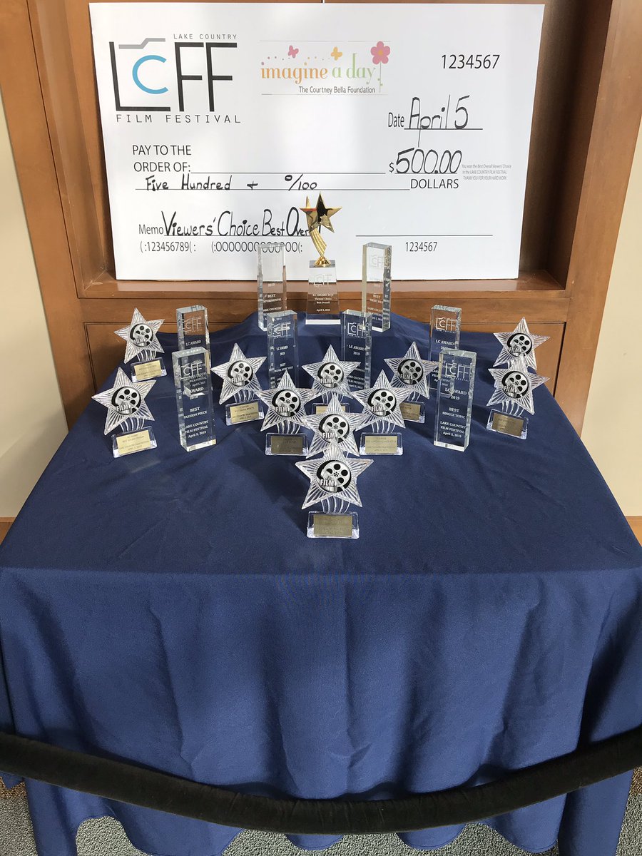 LakeCoFilmFest's tweet photo. The awards are set! https://t.co/AobdPiv0UZ