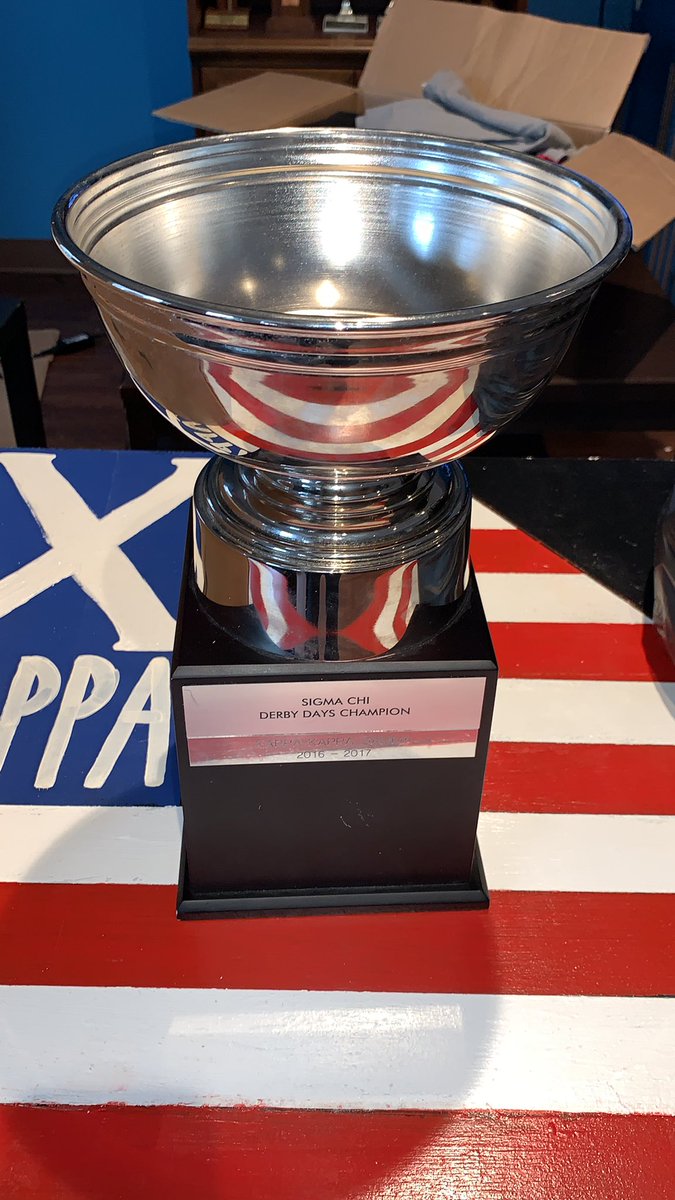 The winner of Sigma Chi’s 2019 Derby Days will be announced at 6:00pm at the Sigma Chi House. Come join us for good vibes and good times🏆