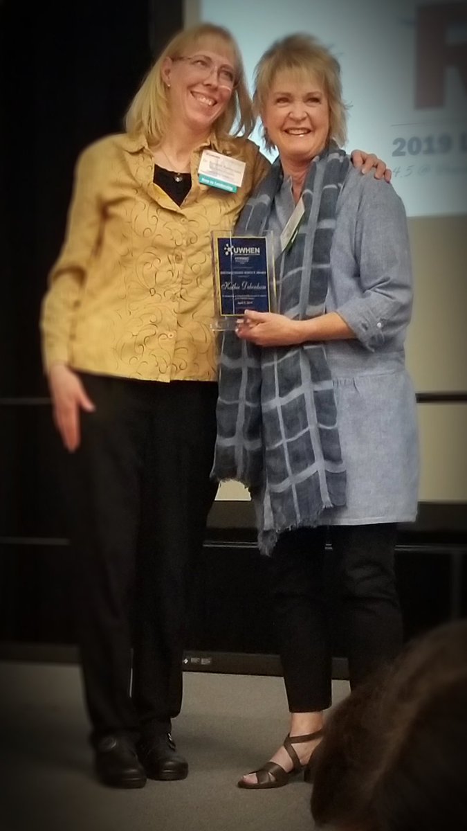 UWHENetwork's tweet photo. Gratitude is an important element of effective leadership & we're grateful for the work of our 2019 Leadership Award recipients - Tonia Wilson (@WeberStateU), Angie Walker (@SaltLakeCC), Bonnie Anderson (@BYU), & Kathie Debenham (@UVU)! #uwhen2019 https://t.co/BFUPLKzNxN