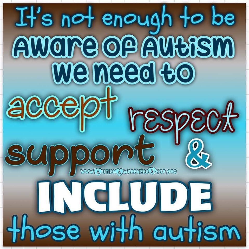 Awareness & Acceptance😍

#aasnkcommunity #odd #events #ADHD #dislexia #AustimAwareness #Acceptance #AAsnK #AutismAcceptance #sensory #love #specialneeds #family #children #Disability #friendship #friday #invisibleillness #meme #inspiration #knowledge