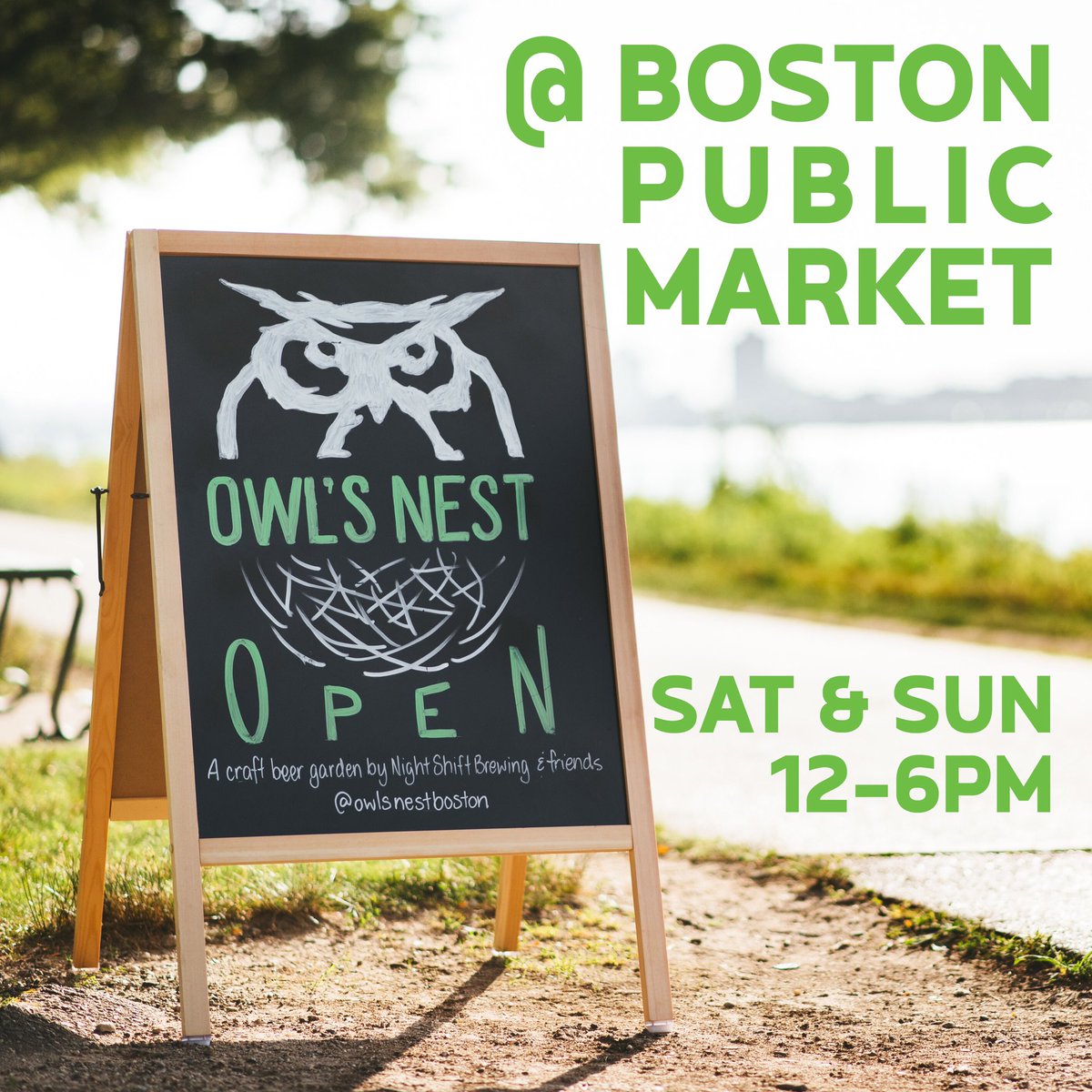Owl’s Nest (@owlsnestboston) on Twitter photo The Owl's Nest is back in action at Boston Public Market! For the month of April, we'll be pouring beers from Night Shift and <a href="/nsdistro/">Night Shift Distributing</a> partners. Catch us on Saturday's and Sunday's from 12-6pm and stay tuned for upcoming news about more Owl's Nest openings in Boston! The Owl's Nest is back in action at Boston Public Market! For the month of April, we'll be pouring beers from Night Shift and <a href="/nsdistro/">Night Shift Distributing</a> partners. Catch us on Saturday's and Sunday's from 12-6pm and stay tuned for upcoming news about more Owl's Nest openings in Boston!