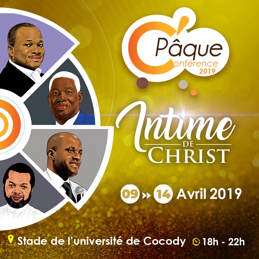 MohammedSanogo's tweet photo. C'Paque - Conférence 2019 C'est le rendez-vous des amoureux de Christ !
Rejoins-nous du 09 au 14 Avril au stade de l'université de Cocody pour devenir un intime de Jésus !
#cpaqueconference2019 #mohammedsanogo #intimedeChrist https://t.co/g0cTI7mPkK