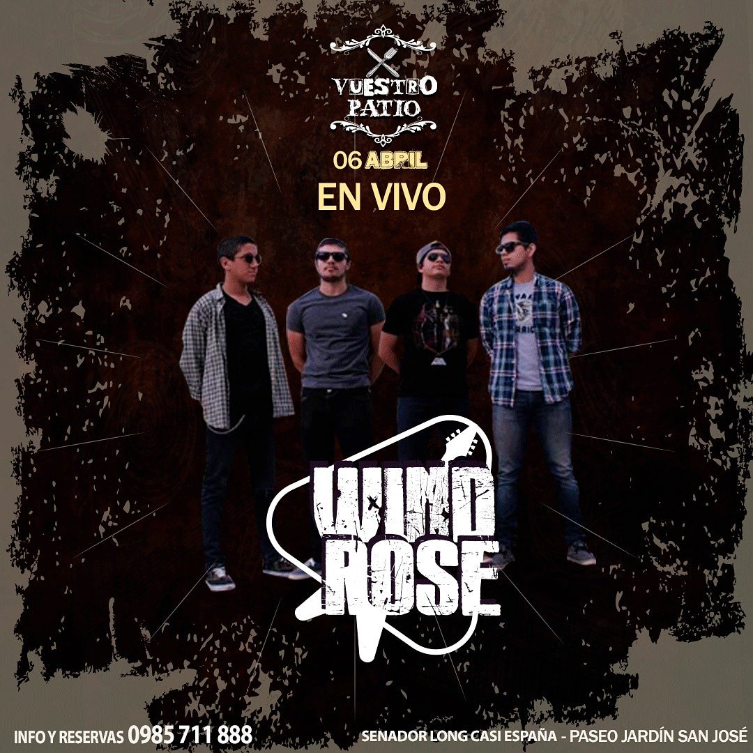 windrosepy's tweet image. Mañana SÁBADO 06 de Abril la cita es en Vuestro Patio (Paseo Carmelitas) a las 22:00hs. les esperamos con toda la buena onda de siempre!! 😋🎶 #WR