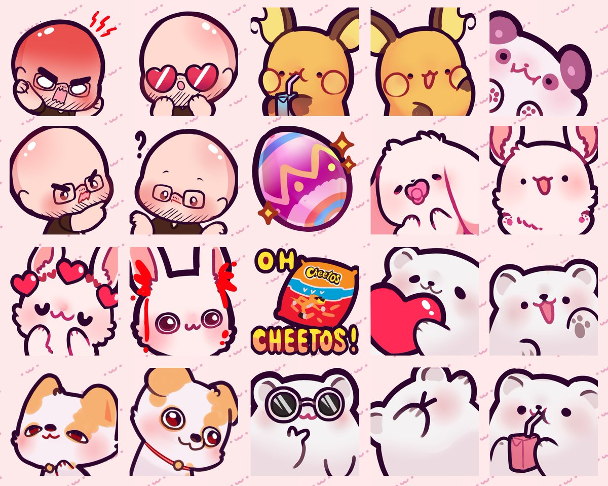 somes emotes and sub badges I did 