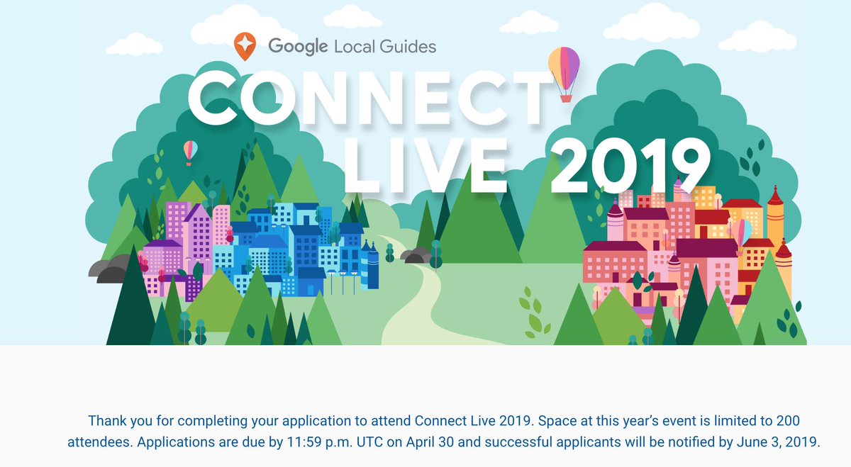 So excited!!  I just submitted my app for the 2019 Google Connect Live conference!  #fingerscrossed #connectlive2019 #localguides #LocalGuidesConnect