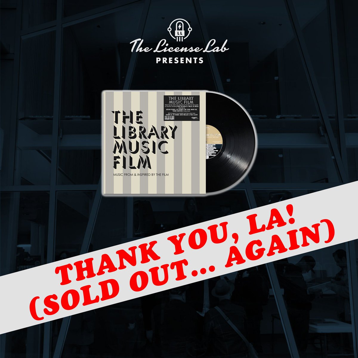 thelicenselab's tweet image. That's two #soldout premieres in the states for @LibraryMusicDoc and we couldn't have done it without you. More pictures are coming soon.

#thelibrarymusicfilm #librarymusic #dowork #filmpremiere #productionmusic