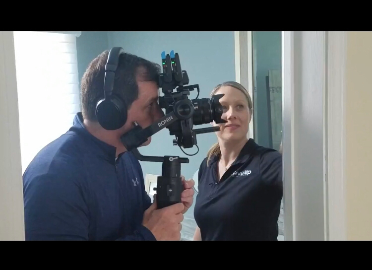 LevelUpYourHome's tweet photo. Sneak peek 🤩 Boston25 segment shooting Level Up Your Home this week for their “Into The Tech” segment where we talk all things Smart Homes.  Special thanks to Nissan for sponsoring &amp; the Boston 25 team who were a blast to shoot with.  #levelupyourhome #intothetech #nissanrocks https://t.co/yyFSyFLIy3