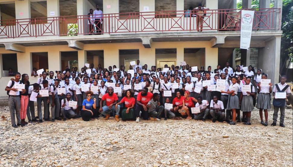 HAC_Haiti's tweet photo. 250+ HIGH SCHOOL STUDENTS WITH ACCESS TO NEW EDUCATION OPPORTUNITY. This is #hacGLOBAL #hac @HAC_Haiti Visit https://t.co/djRZFEgyEQ to make a donation https://t.co/gdRRr8m0GB