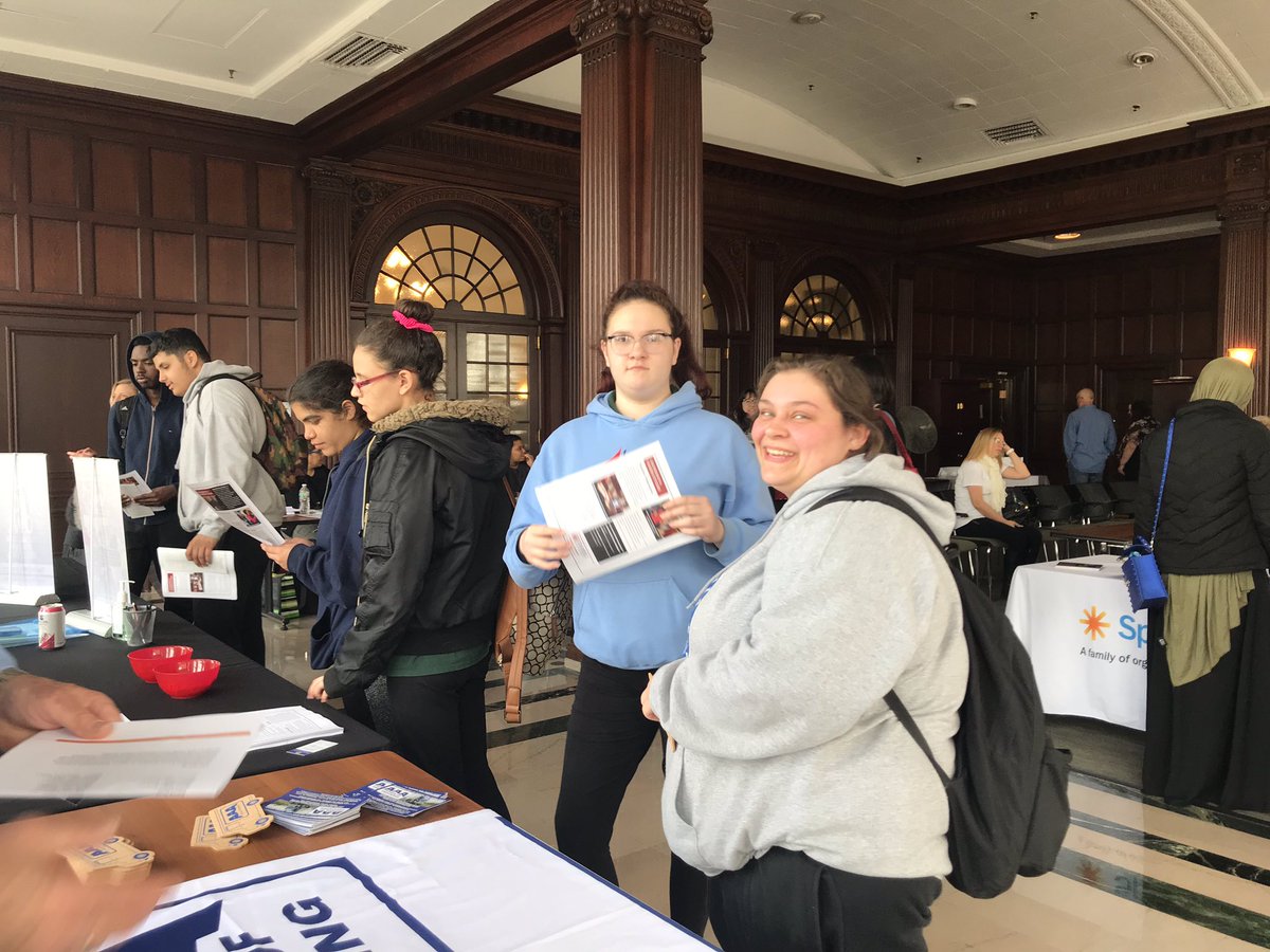 12plusphilly's tweet photo. Happy #fellowsfriday! This week we chaperoned a trip to a city-run college and career fair, as well as facilitated conversation between students and a former @ccpedu student!! #12plusphilly #philly #ccp #collegeaccess https://t.co/5TY9dIfqPu