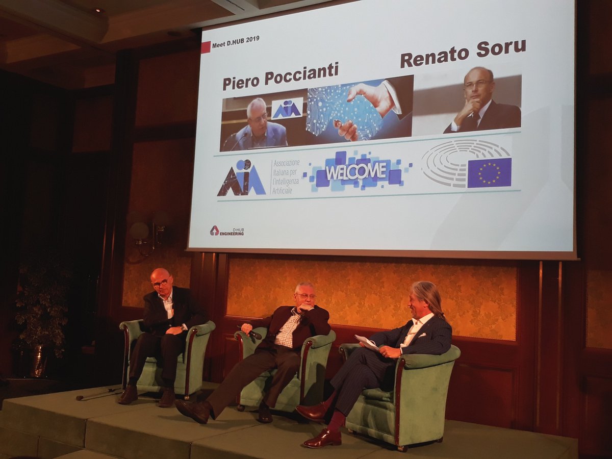 EngineeringSpa's tweet photo. Imprenditorialità e visione del futuro, #innovazione #ricerca e valore del dato nella roundtable con @RenatoSoru @PieroPoccianti e @franzbonf al #MeetDHUB2019. #IntelligenzaArtificiale #AI #opendata #Engineering_DHUB https://t.co/adT2mjkX5X