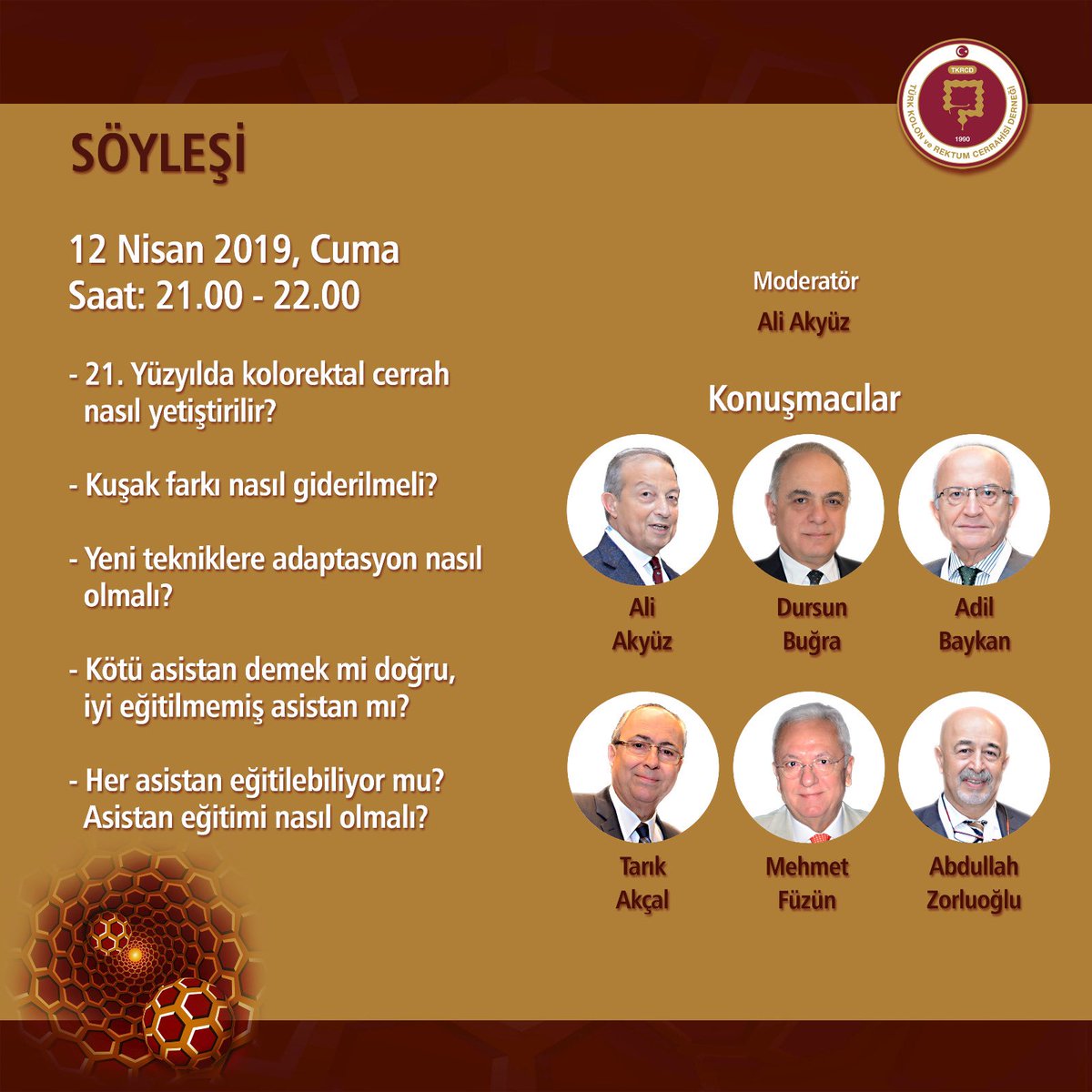 Kaçırılmayacak bir söyleşi... #tkrcd #colorectalsurgery #tkrcd2019 #kolorektal #colorectalresearch #kolonrektum #valörkongre
