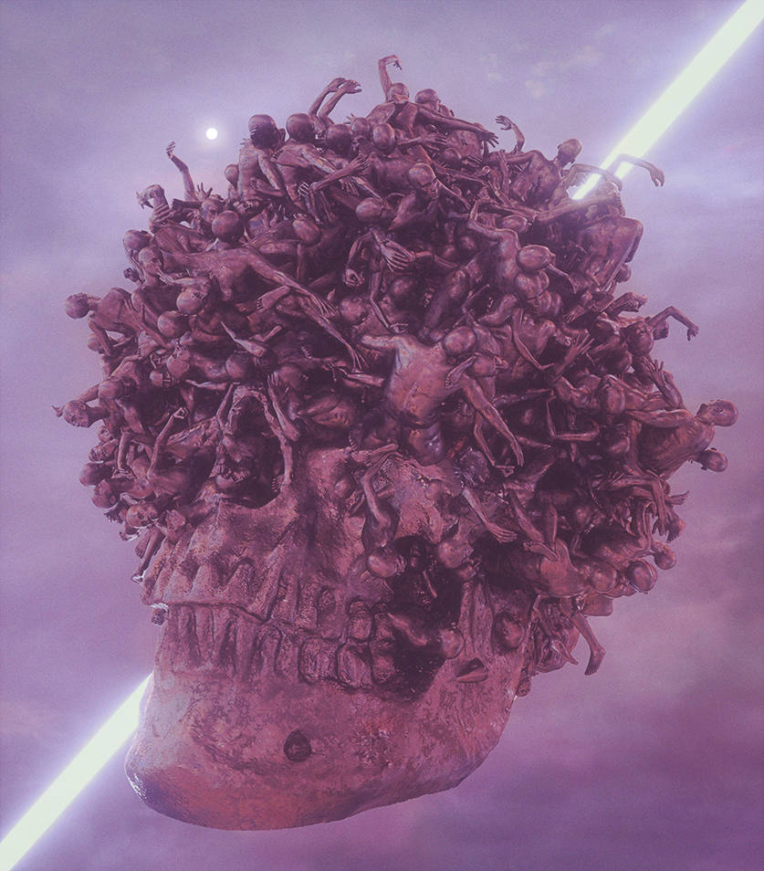 DeviantArt's tweet image. How would you deconstruct this chaotic and surreal 3-dimensional sculpture? What feelings does it instill in you?

“Life and Death” by A7md3mad: bit.ly/2I6dS9z 
#ConceptArt #LifeAndDeath #3DArt