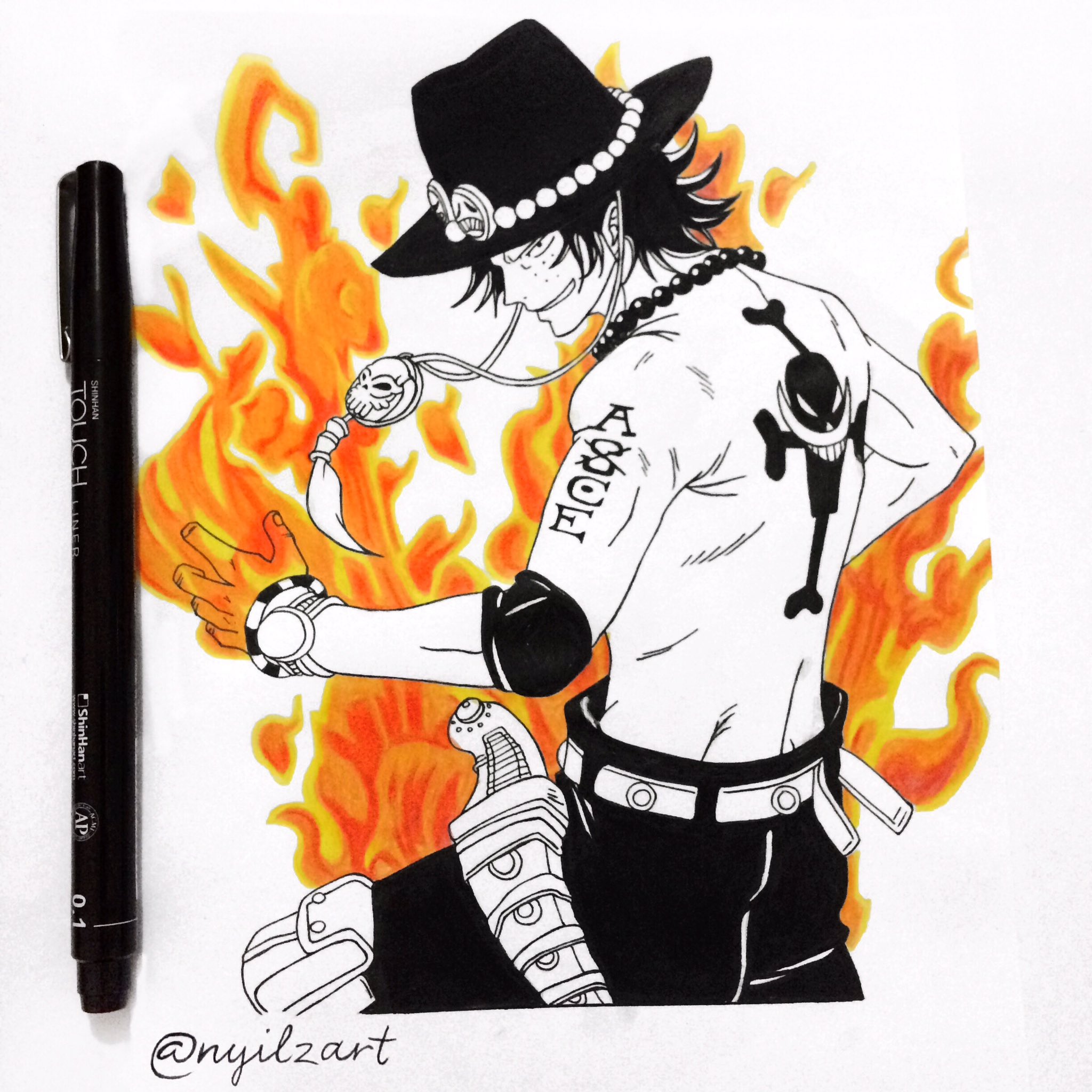 Top 72+ one piece ace sketch latest - seven.edu.vn