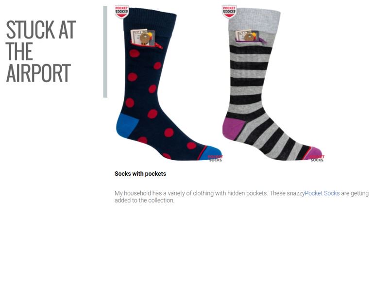 PocketSocksUSA's tweet photo. Hey hey @hbaskas - we think you're pretty snazzy too. Thx for the tip 'o the hat.
https://t.co/zXQ5LNKb05 #pocketsocks #travel #travelsecurity #socks https://t.co/LGzT4aWXWC