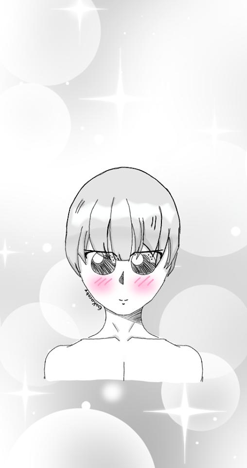 gakacoby's tweet photo. By: @gakacoby 
Al final le puse fondo de florecitas y de circulitos xd, el sonrojo esta en rosa para que se note :3
Fue un poco difícil por que lo hice con mi teléfono xd
#AnimeJapan2019 #anime #Manga #mangaart #dibujolibre #kawaii https://t.co/DWQO5F7Cc5
